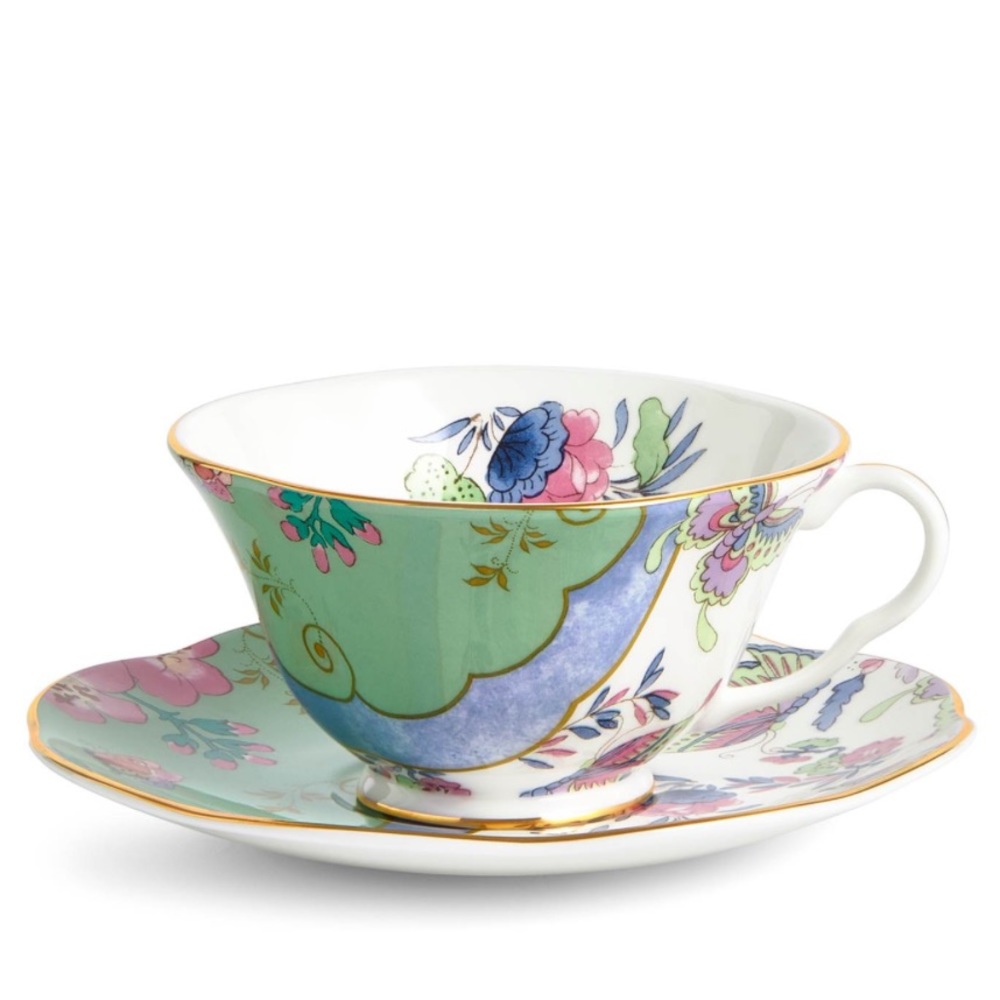 WEDGWOOD- Butterfly Bloom Butterfly Posy Teacup & Saucer
